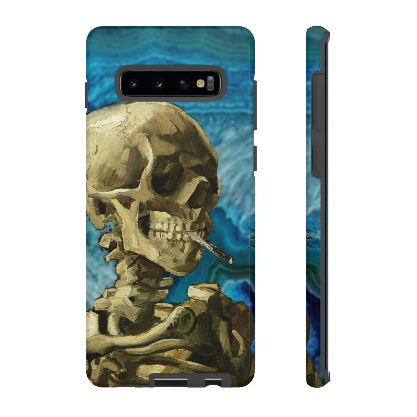 Phone Case-BLUE SKELETON | Tough-Samsung Galaxy S10 Plus-Glossy-PhoneCaseBoss-Phone-Best-Phone-Cases