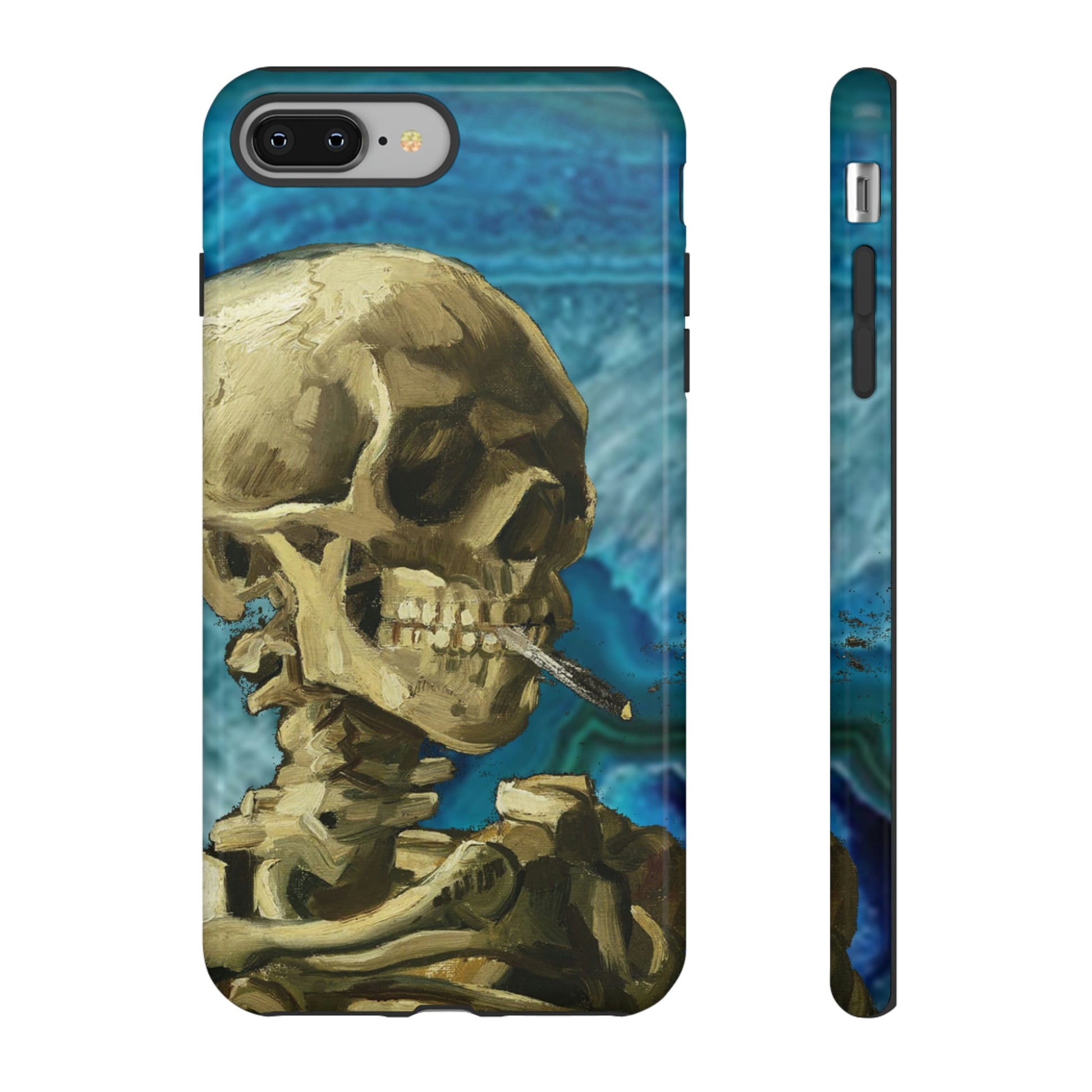 Phone Case-BLUE SKELETON | Tough-iPhone 8 Plus-Glossy-PhoneCaseBoss-Phone-Best-Phone-Cases