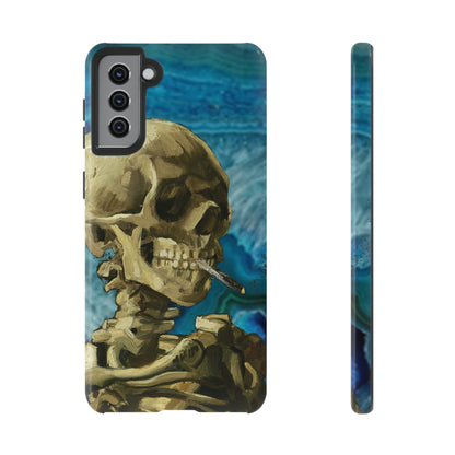 Phone Case-BLUE SKELETON | Tough-Samsung Galaxy S21 Plus-Glossy-PhoneCaseBoss-Phone-Best-Phone-Cases