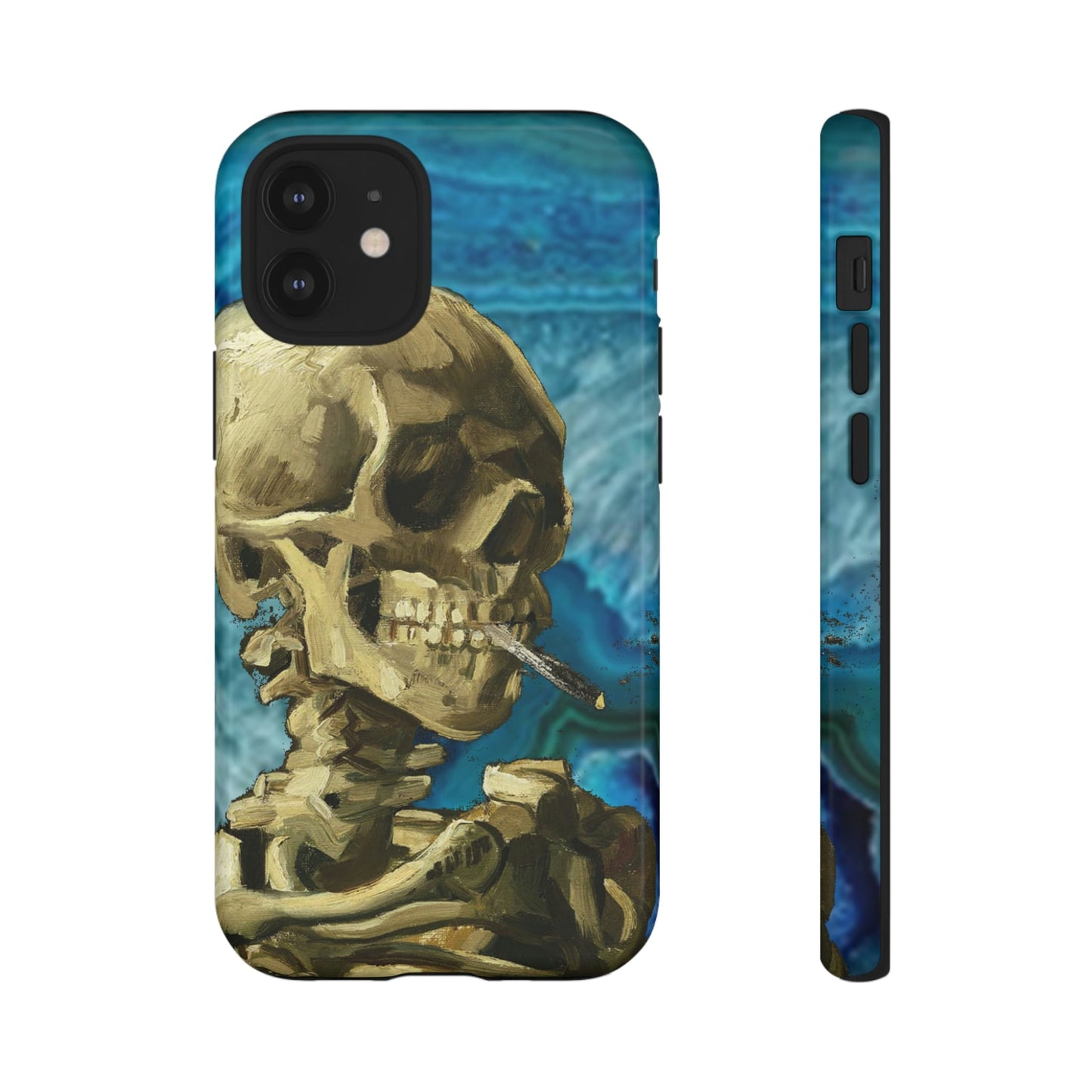 Phone Case-BLUE SKELETON | Tough-iPhone 12 Mini-Glossy-PhoneCaseBoss-Phone-Best-Phone-Cases