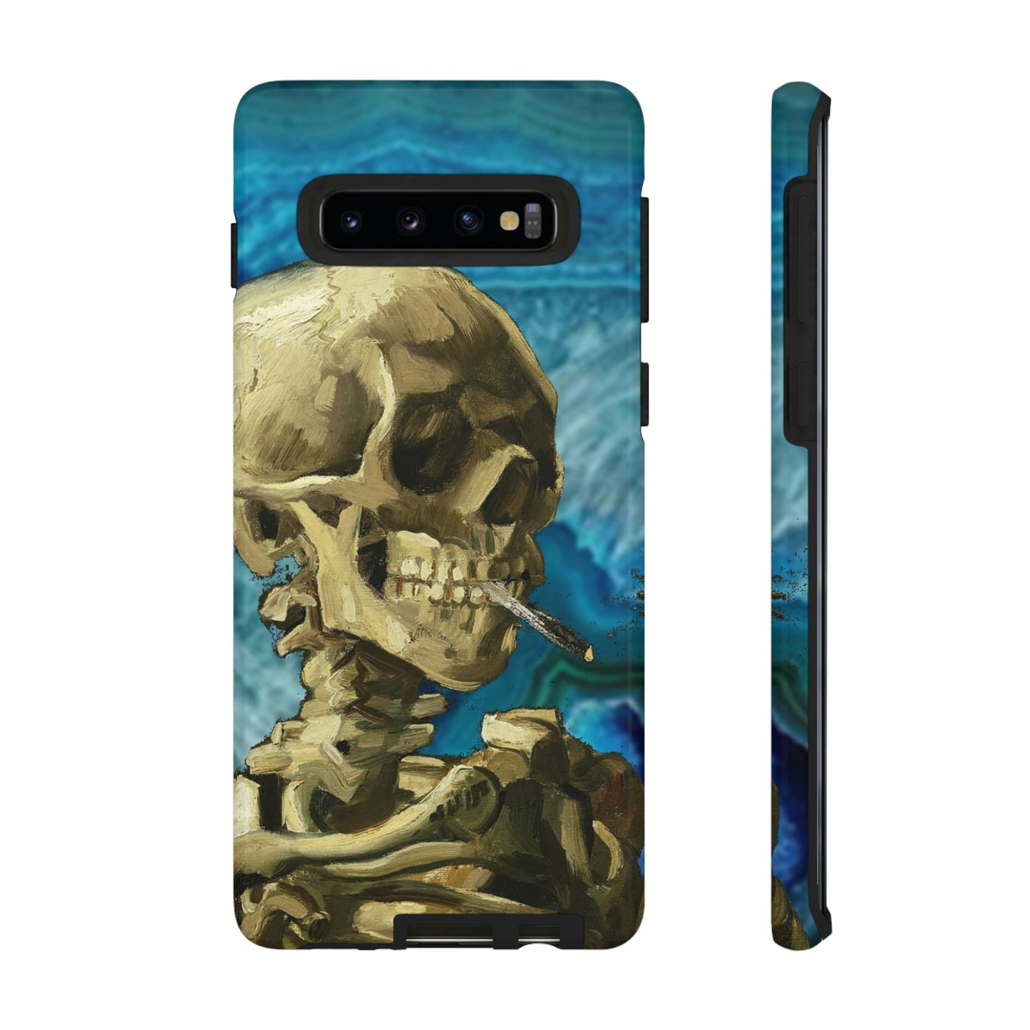 Phone Case-BLUE SKELETON | Tough-Samsung Galaxy S10-Glossy-PhoneCaseBoss-Phone-Best-Phone-Cases