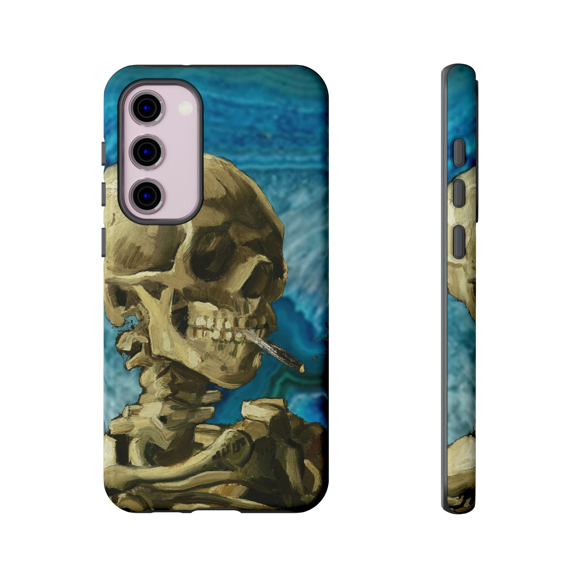 Phone Case-BLUE SKELETON | Tough-Samsung Galaxy S23 Plus-Glossy-PhoneCaseBoss-Phone-Best-Phone-Cases