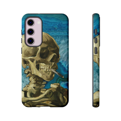 Phone Case-BLUE SKELETON | Tough-Samsung Galaxy S23 Plus-Glossy-PhoneCaseBoss-Phone-Best-Phone-Cases