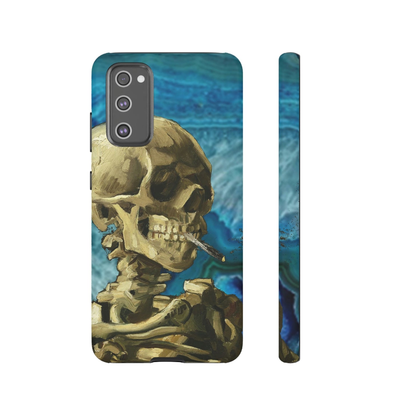 Phone Case-BLUE SKELETON | Tough-Samsung Galaxy S20 FE-Matte-PhoneCaseBoss-Phone-Best-Phone-Cases