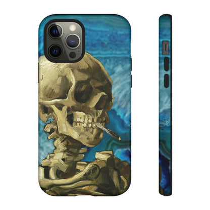 Phone Case-BLUE SKELETON | Tough-iPhone 12 Pro-Glossy-PhoneCaseBoss-Phone-Best-Phone-Cases