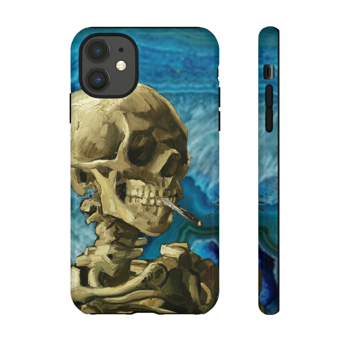 Phone Case-BLUE SKELETON | Tough-iPhone 11-Glossy-PhoneCaseBoss-Phone-Best-Phone-Cases