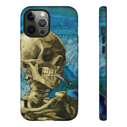 Phone Case-BLUE SKELETON | Tough-iPhone 12 Pro Max-Matte-PhoneCaseBoss-Phone-Best-Phone-Cases