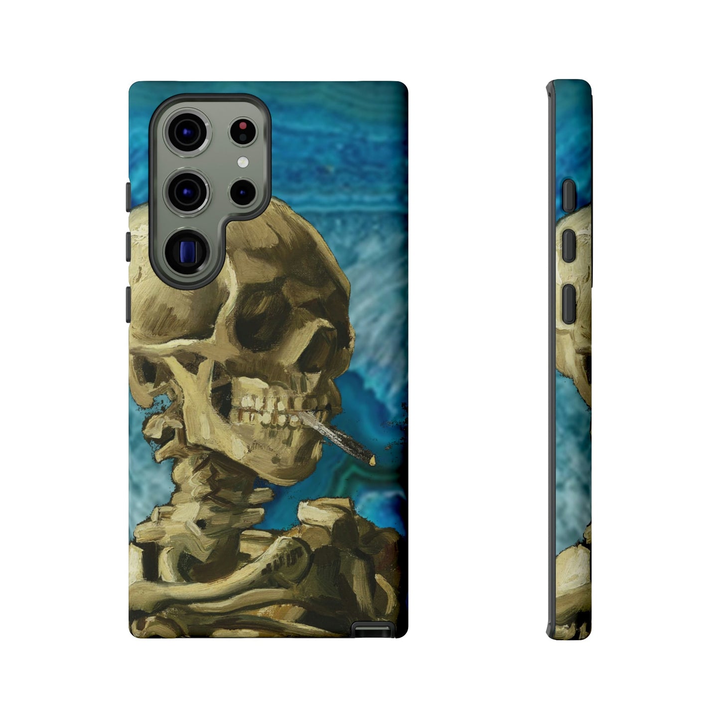 Phone Case-BLUE SKELETON | Tough-Samsung Galaxy S23 Ultra-Matte-PhoneCaseBoss-Phone-Best-Phone-Cases