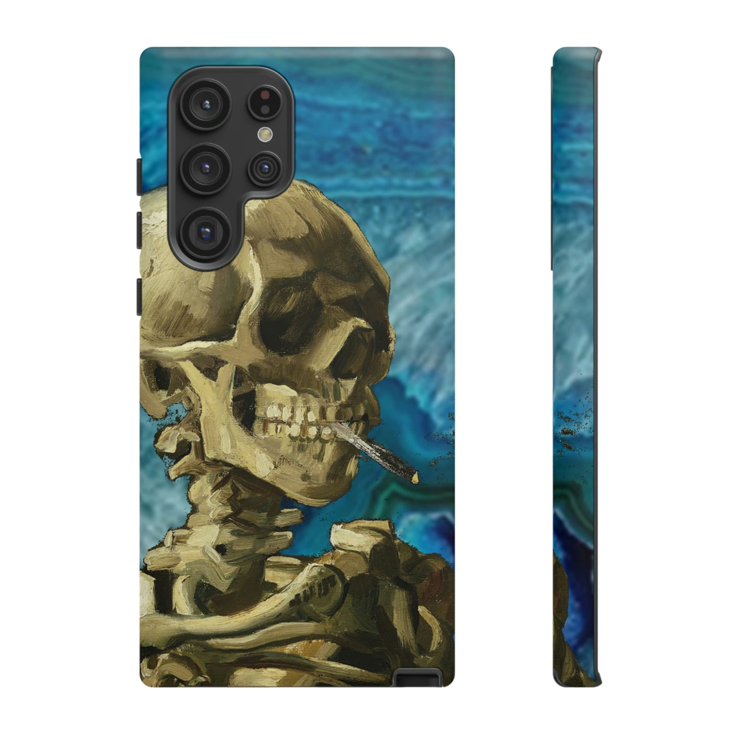 Phone Case-BLUE SKELETON | Tough-Samsung Galaxy S22 Ultra-Matte-PhoneCaseBoss-Phone-Best-Phone-Cases