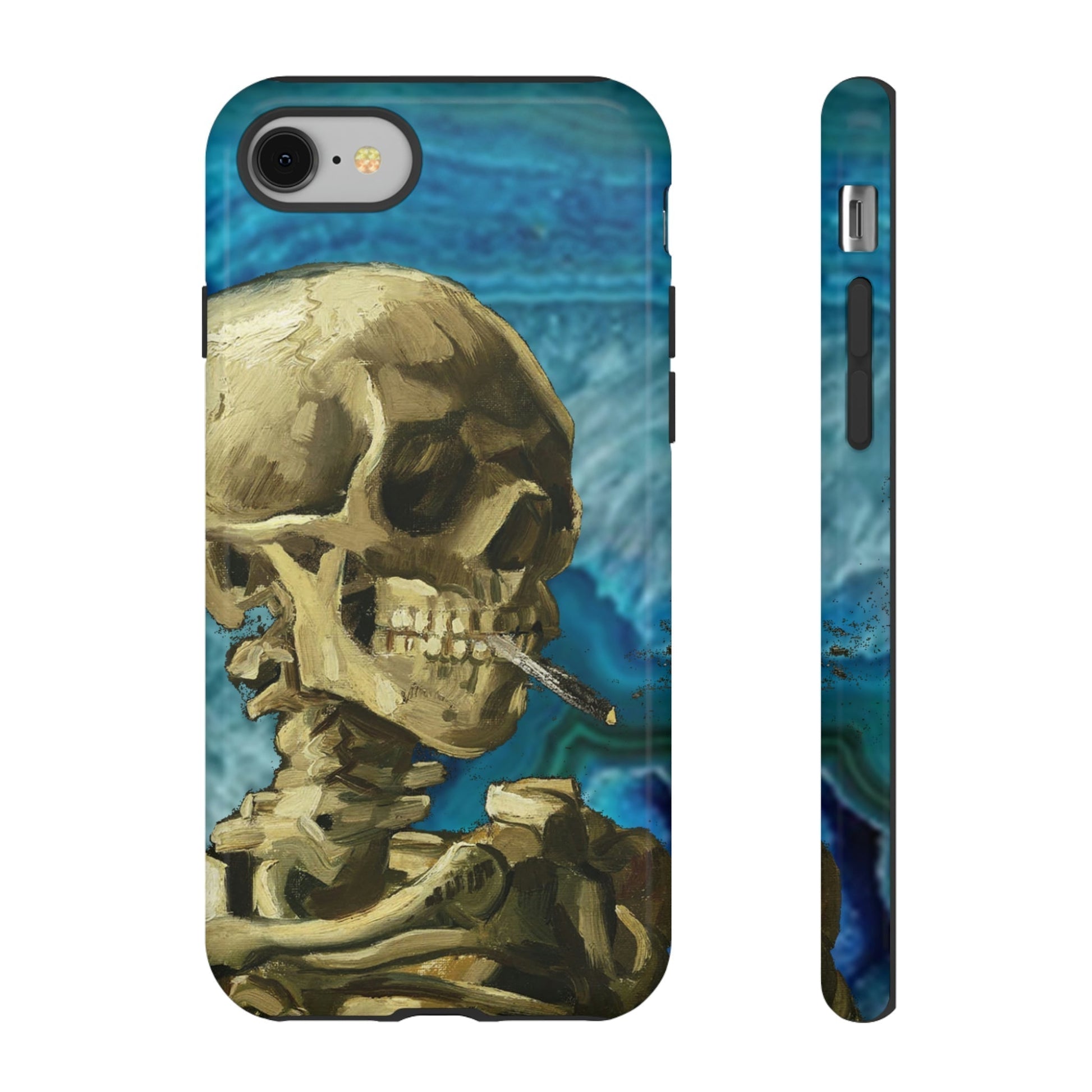 Phone Case-BLUE SKELETON | Tough-iPhone 8-Glossy-PhoneCaseBoss-Phone-Best-Phone-Cases