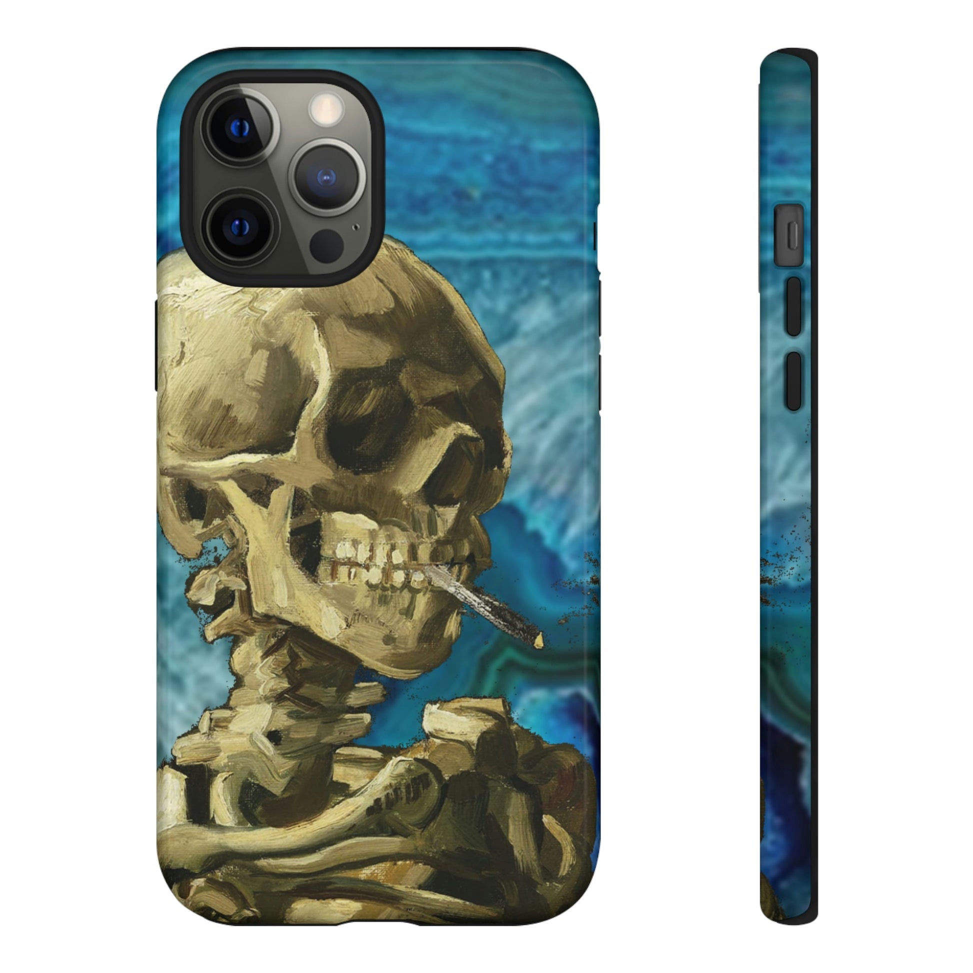 Phone Case-BLUE SKELETON | Tough-iPhone 12 Pro Max-Glossy-PhoneCaseBoss-Phone-Best-Phone-Cases