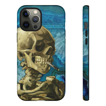 Phone Case-BLUE SKELETON | Tough-iPhone 12 Pro Max-Glossy-PhoneCaseBoss-Phone-Best-Phone-Cases