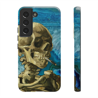 Phone Case-BLUE SKELETON | Tough-Samsung Galaxy S22-Glossy-PhoneCaseBoss-Phone-Best-Phone-Cases