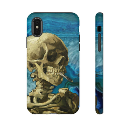 Phone Case-BLUE SKELETON | Tough-iPhone X-Glossy-PhoneCaseBoss-Phone-Best-Phone-Cases