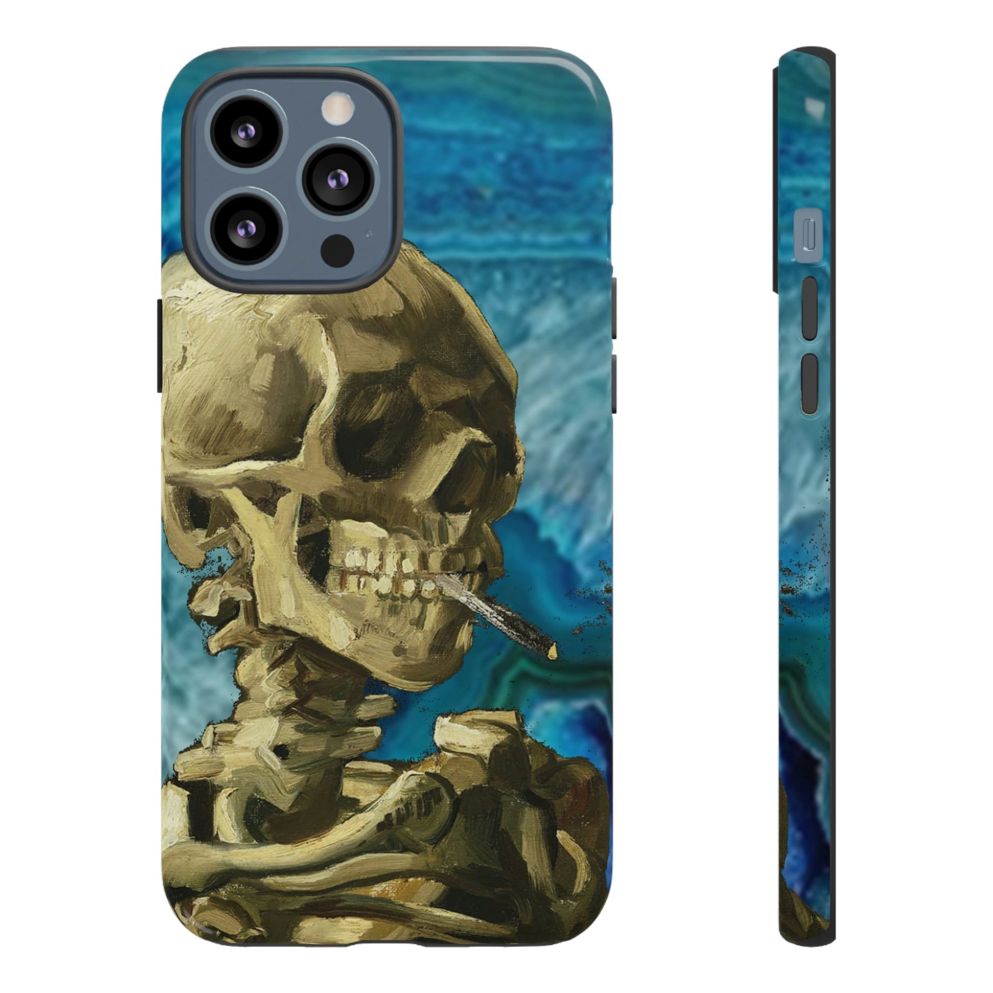 Phone Case-BLUE SKELETON | Tough-iPhone 13 Pro Max-Glossy-PhoneCaseBoss-Phone-Best-Phone-Cases