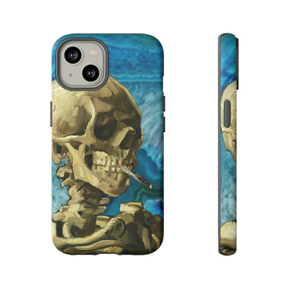 Phone Case-BLUE SKELETON | Tough-iPhone 14-Matte-PhoneCaseBoss-Phone-Best-Phone-Cases