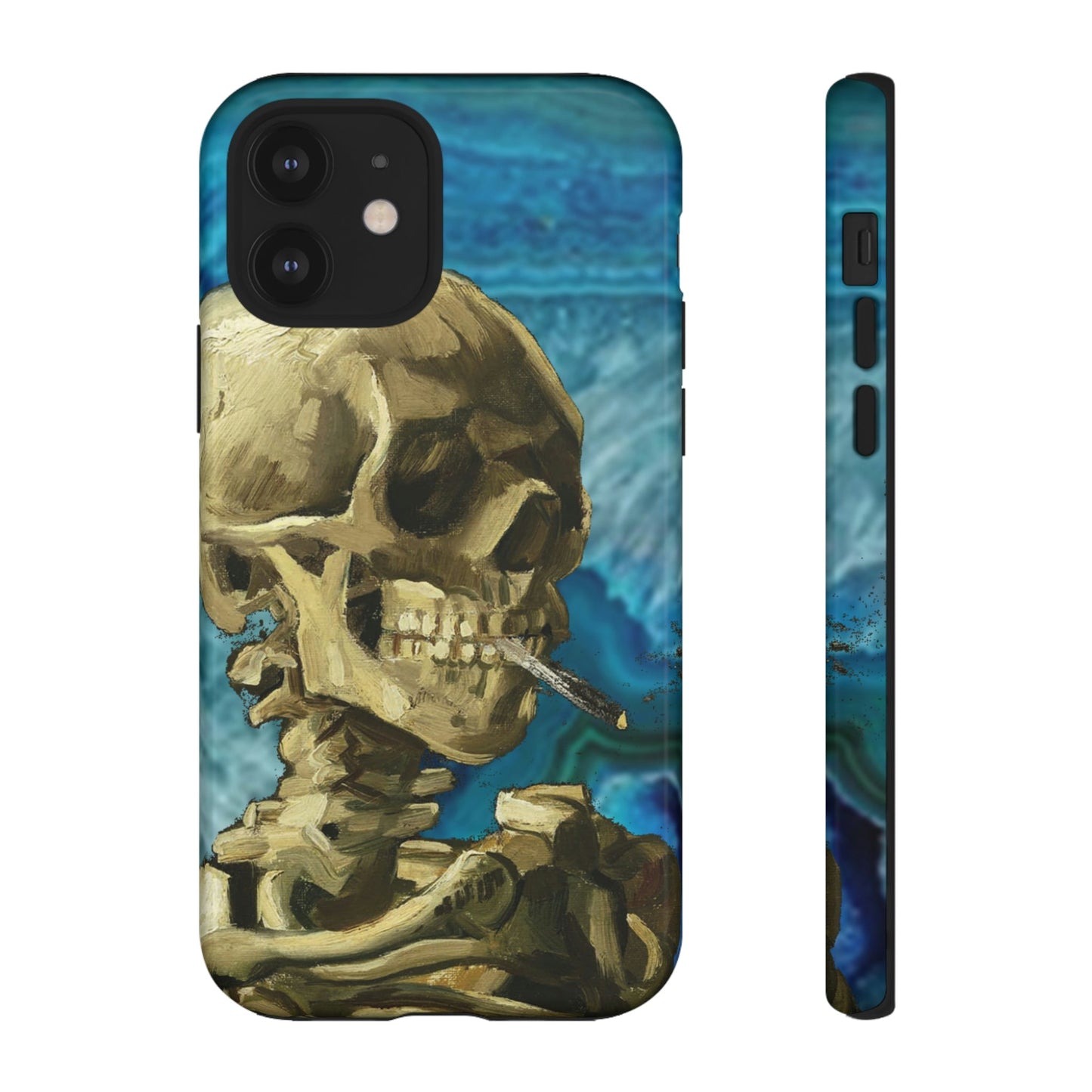 Phone Case-BLUE SKELETON | Tough-iPhone 12-Glossy-PhoneCaseBoss-Phone-Best-Phone-Cases