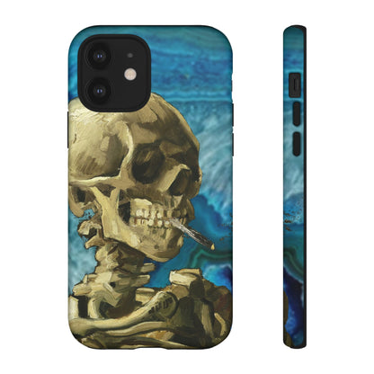 Phone Case-BLUE SKELETON | Tough-iPhone 12-Matte-PhoneCaseBoss-Phone-Best-Phone-Cases