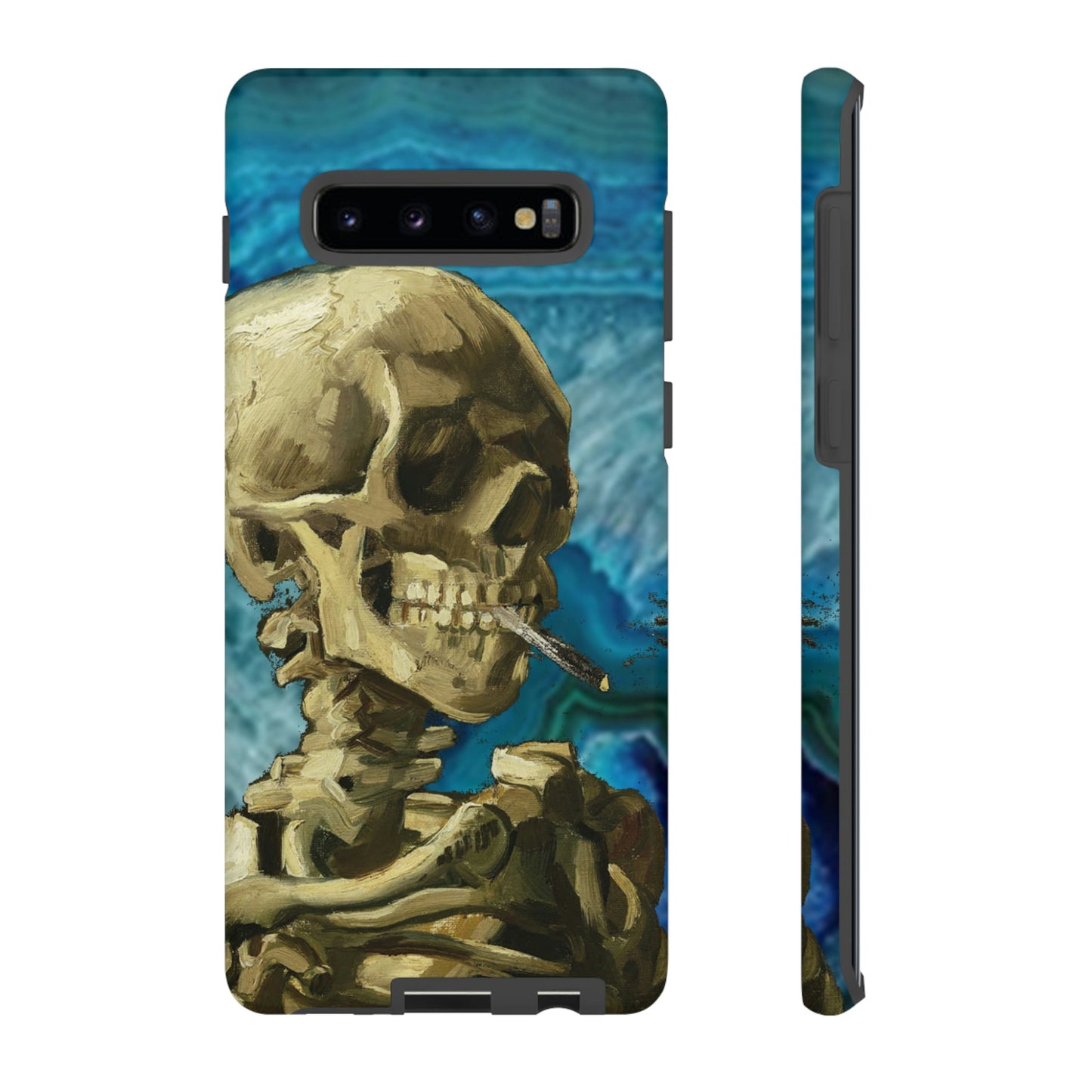 Phone Case-BLUE SKELETON | Tough-Samsung Galaxy S10 Plus-Matte-PhoneCaseBoss-Phone-Best-Phone-Cases