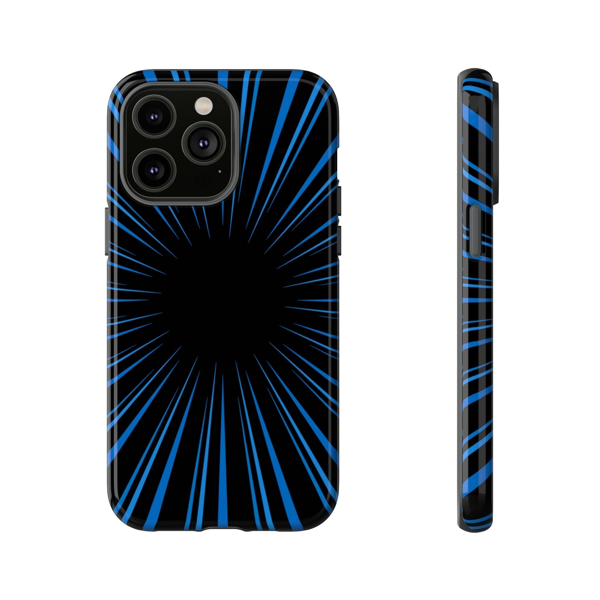 Phone Case-BLUE STARBURST | Tough-iPhone 14 Pro Max-Glossy-PhoneCaseBoss-Phone-Best-Phone-Cases