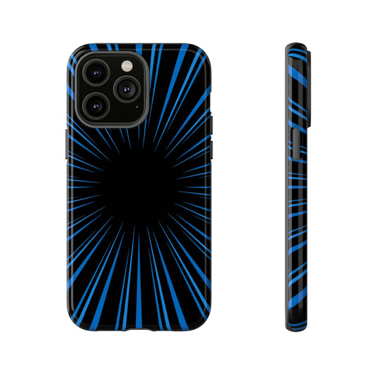 Phone Case-BLUE STARBURST | Tough-iPhone 14 Pro Max-Glossy-PhoneCaseBoss-Phone-Best-Phone-Cases