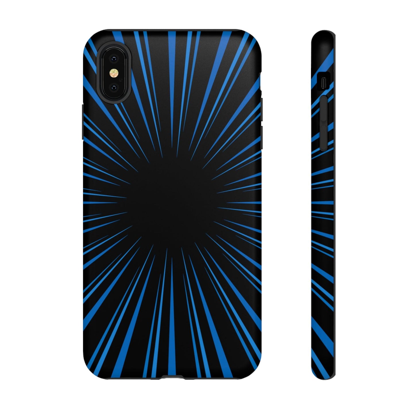 Phone Case-BLUE STARBURST | Tough-iPhone XS MAX-Matte-PhoneCaseBoss-Phone-Best-Phone-Cases