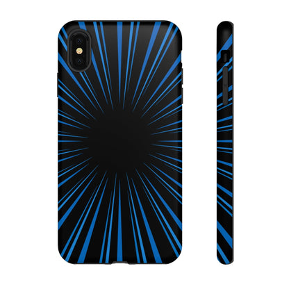 Phone Case-BLUE STARBURST | Tough-iPhone XS MAX-Matte-PhoneCaseBoss-Phone-Best-Phone-Cases