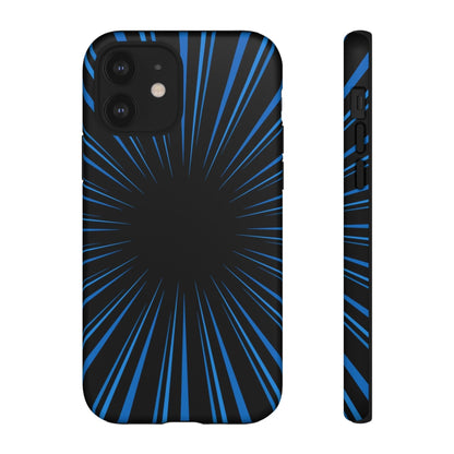 Phone Case-BLUE STARBURST | Tough-iPhone 12-Matte-PhoneCaseBoss-Phone-Best-Phone-Cases