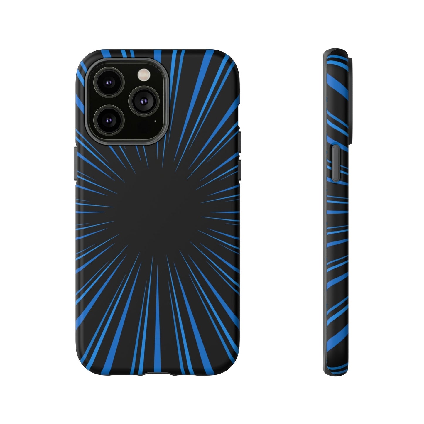 Phone Case-BLUE STARBURST | Tough-iPhone 14 Pro Max-Matte-PhoneCaseBoss-Phone-Best-Phone-Cases