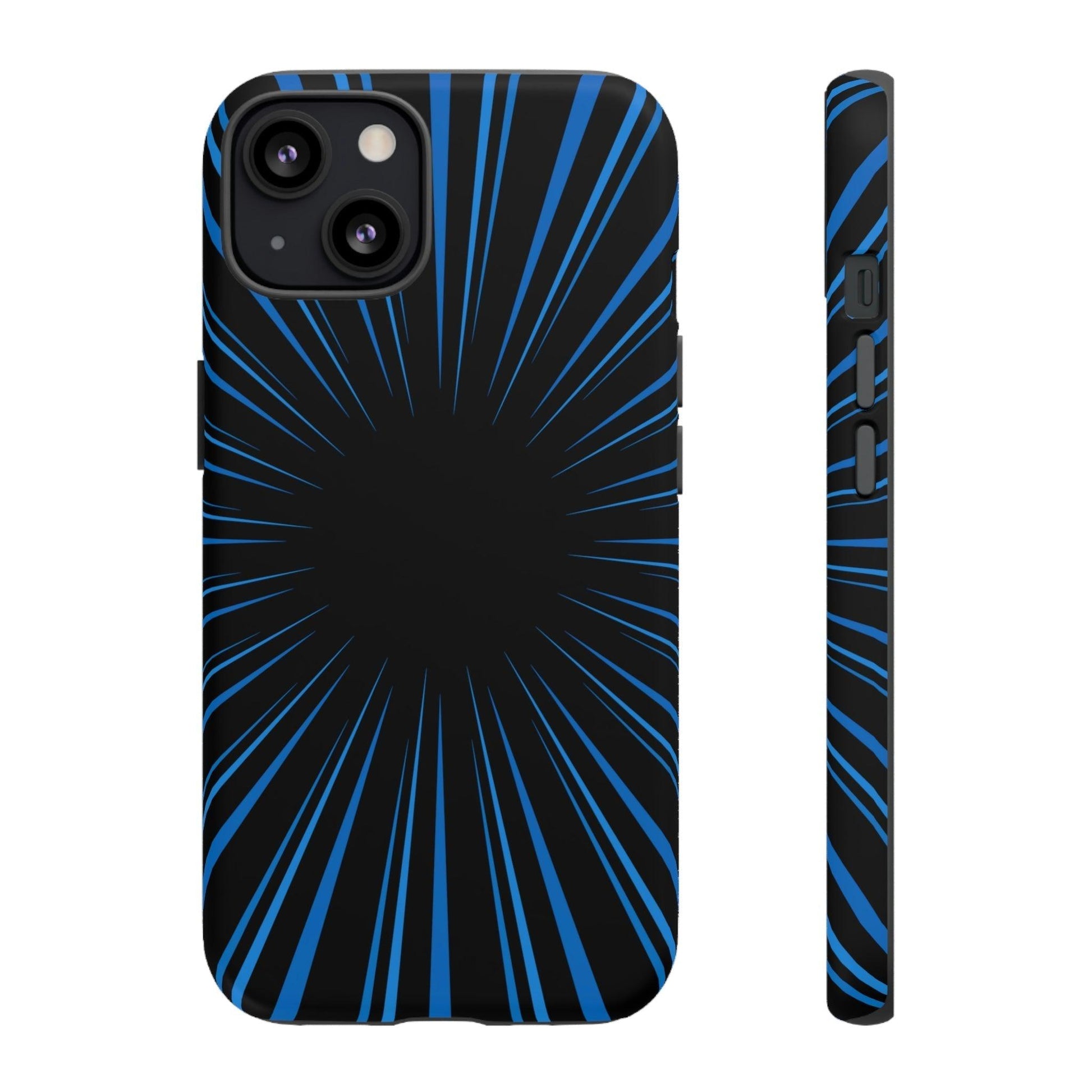 Phone Case-BLUE STARBURST | Tough-iPhone 13-Matte-PhoneCaseBoss-Phone-Best-Phone-Cases