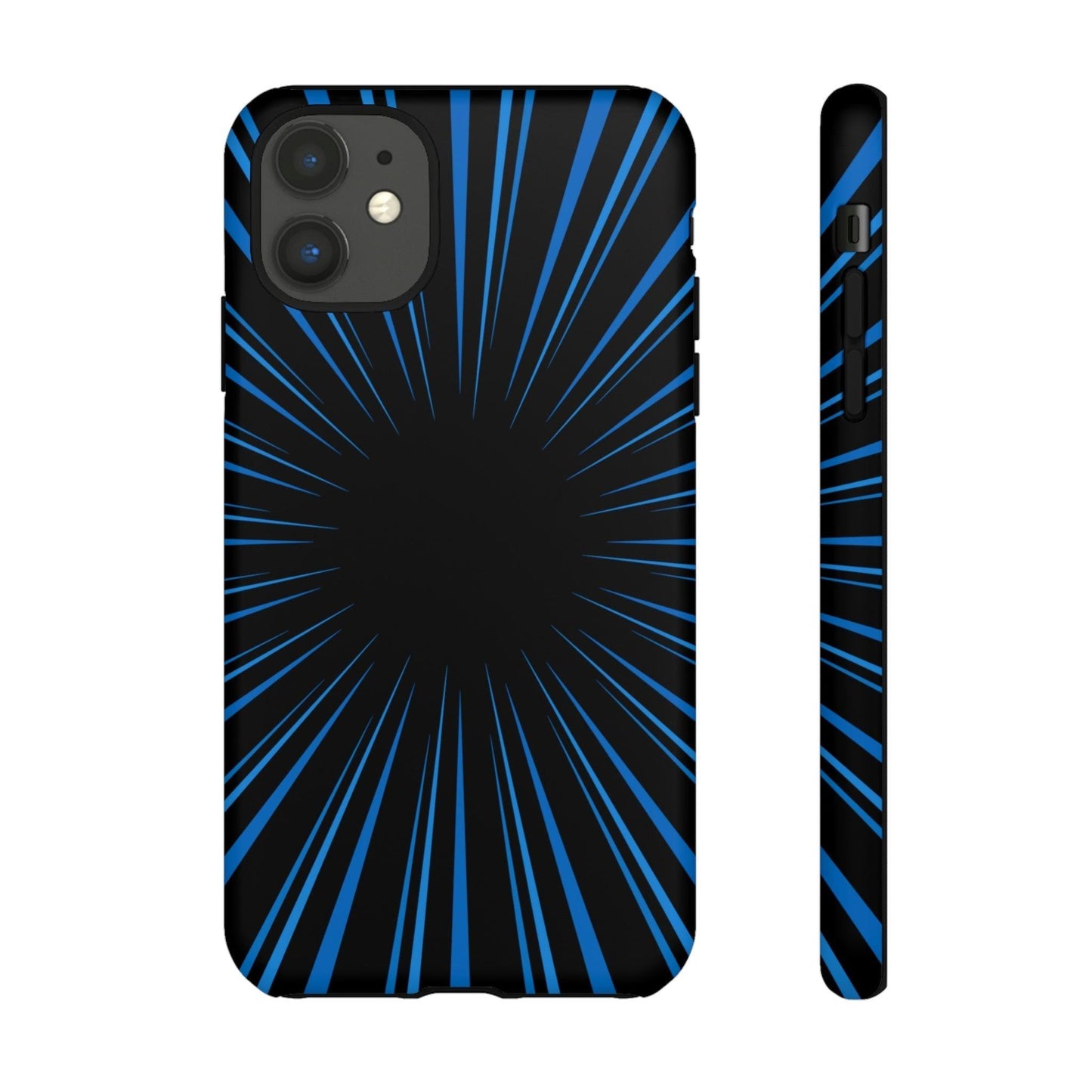 Phone Case-BLUE STARBURST | Tough-iPhone 11-Matte-PhoneCaseBoss-Phone-Best-Phone-Cases