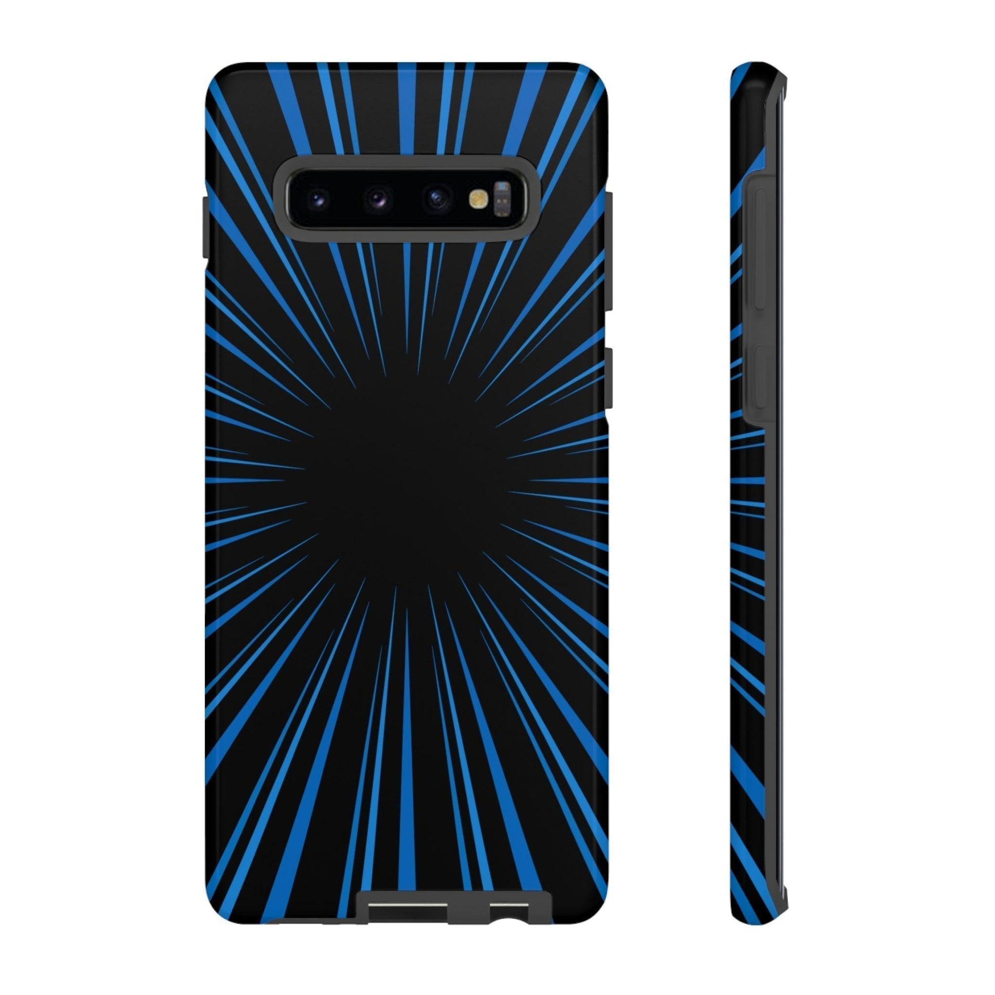 Phone Case-BLUE STARBURST | Tough-Samsung Galaxy S10 Plus-Glossy-PhoneCaseBoss-Phone-Best-Phone-Cases