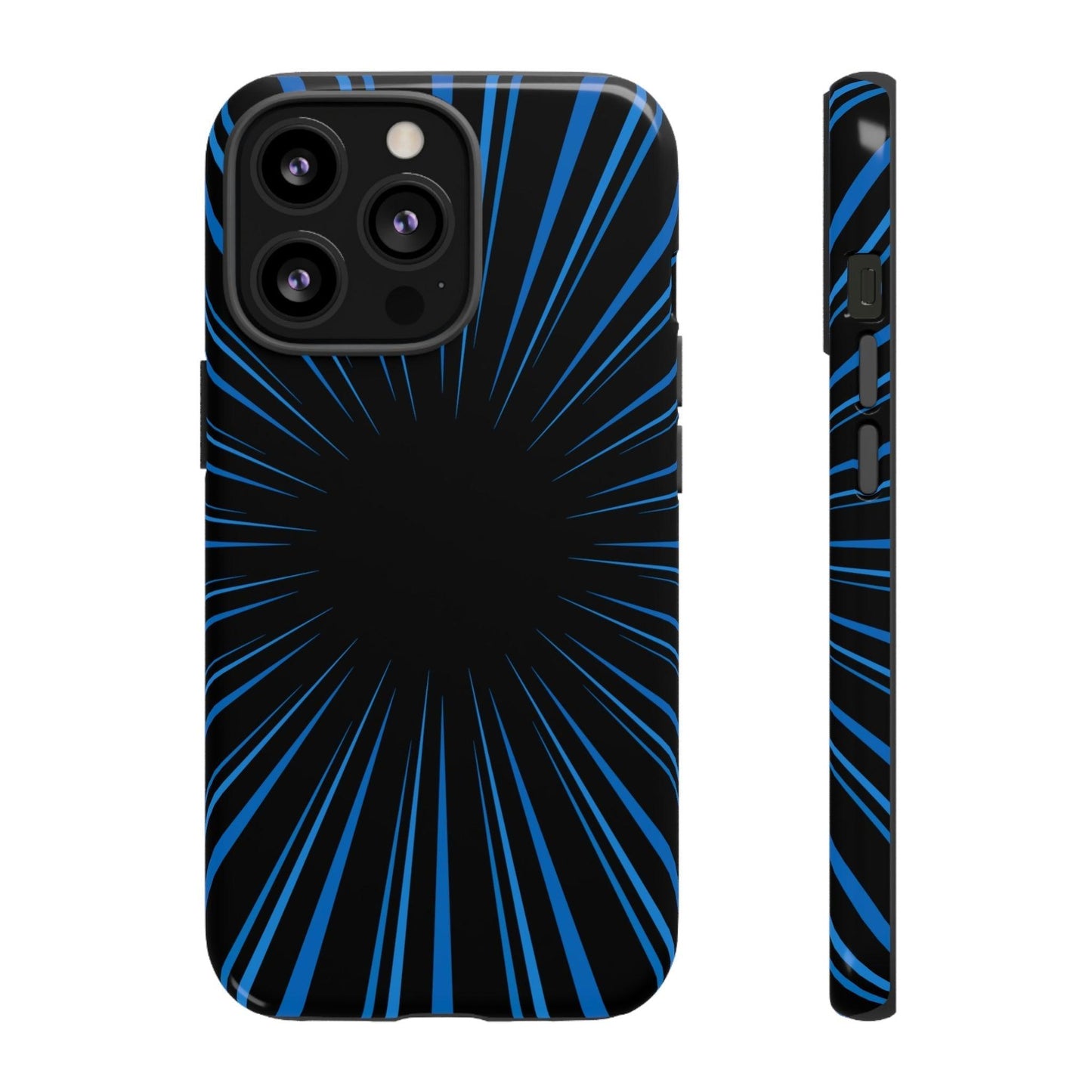 Phone Case-BLUE STARBURST | Tough-iPhone 13 Pro-Glossy-PhoneCaseBoss-Phone-Best-Phone-Cases