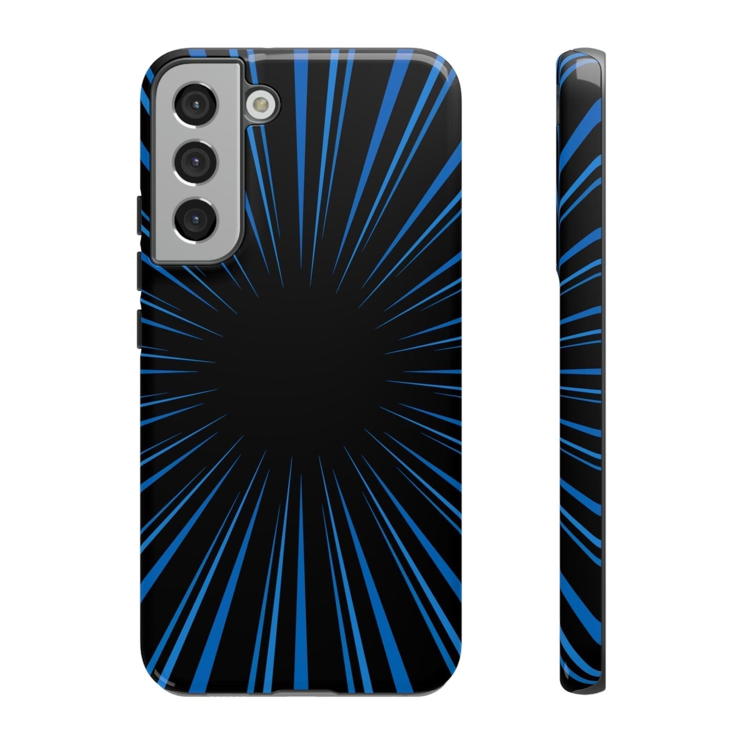 Phone Case-BLUE STARBURST | Tough-Samsung Galaxy S22 Plus-Glossy-PhoneCaseBoss-Phone-Best-Phone-Cases