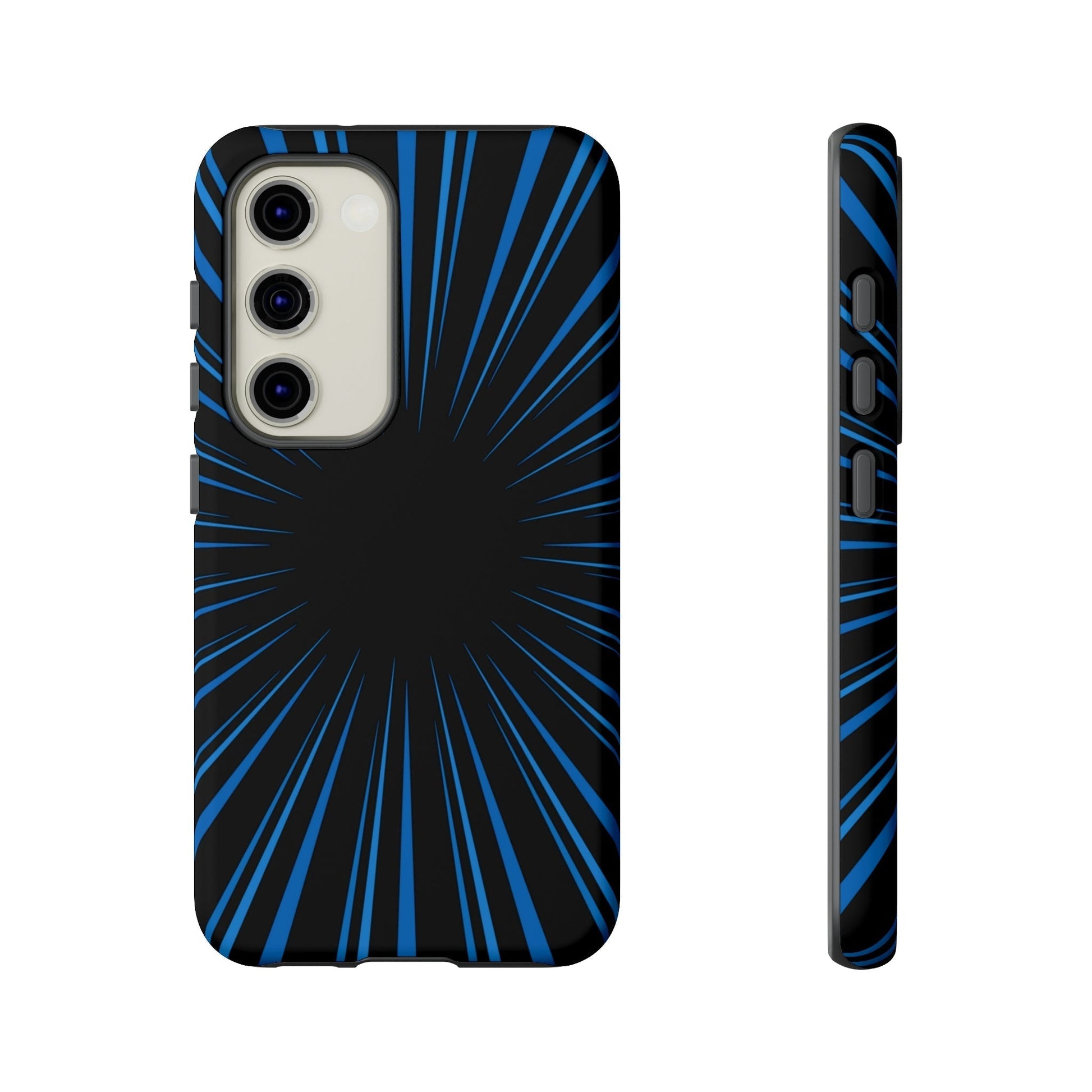 Phone Case-BLUE STARBURST | Tough-Samsung Galaxy S23-Matte-PhoneCaseBoss-Phone-Best-Phone-Cases