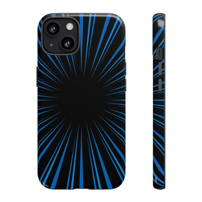 Phone Case-BLUE STARBURST | Tough-iPhone 13-Glossy-PhoneCaseBoss-Phone-Best-Phone-Cases