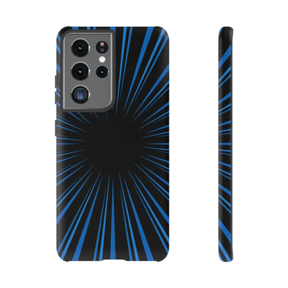 Phone Case-BLUE STARBURST | Tough-Samsung Galaxy S21 Ultra-Matte-PhoneCaseBoss-Phone-Best-Phone-Cases