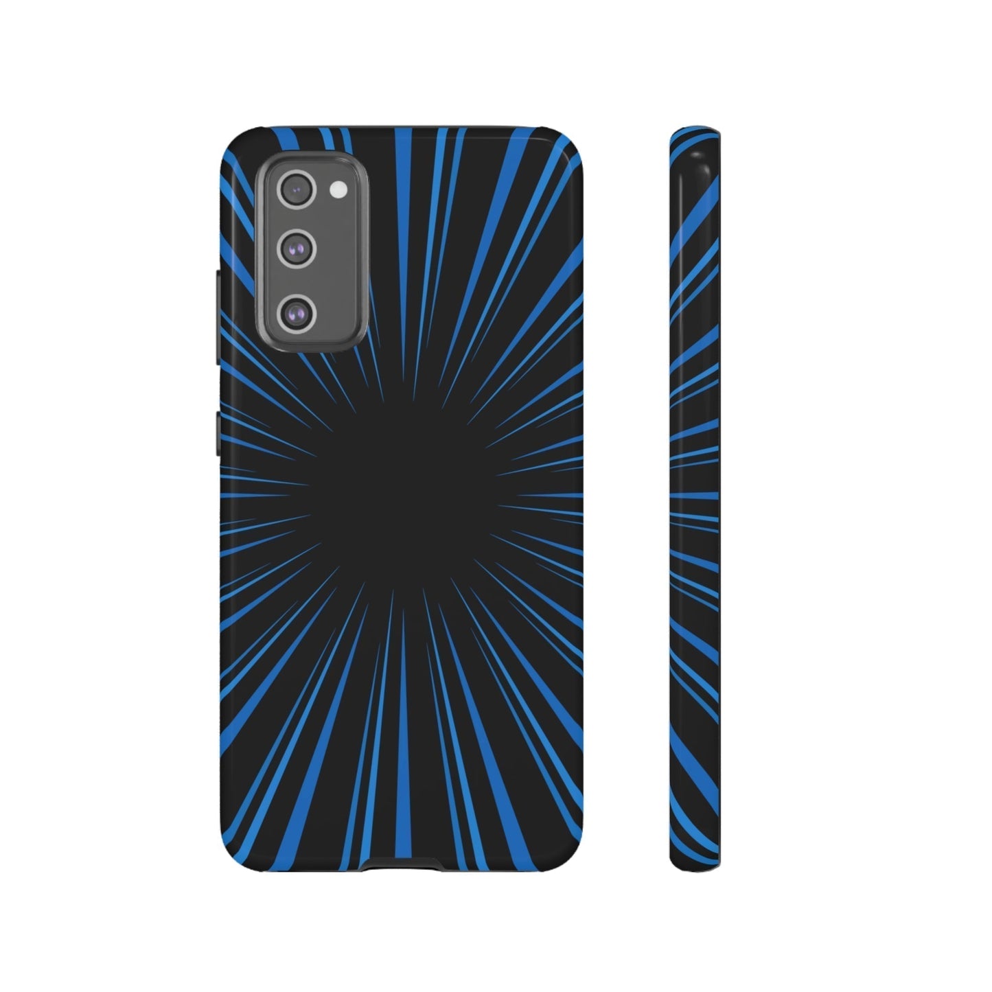 Phone Case-BLUE STARBURST | Tough-Samsung Galaxy S20 FE-Glossy-PhoneCaseBoss-Phone-Best-Phone-Cases