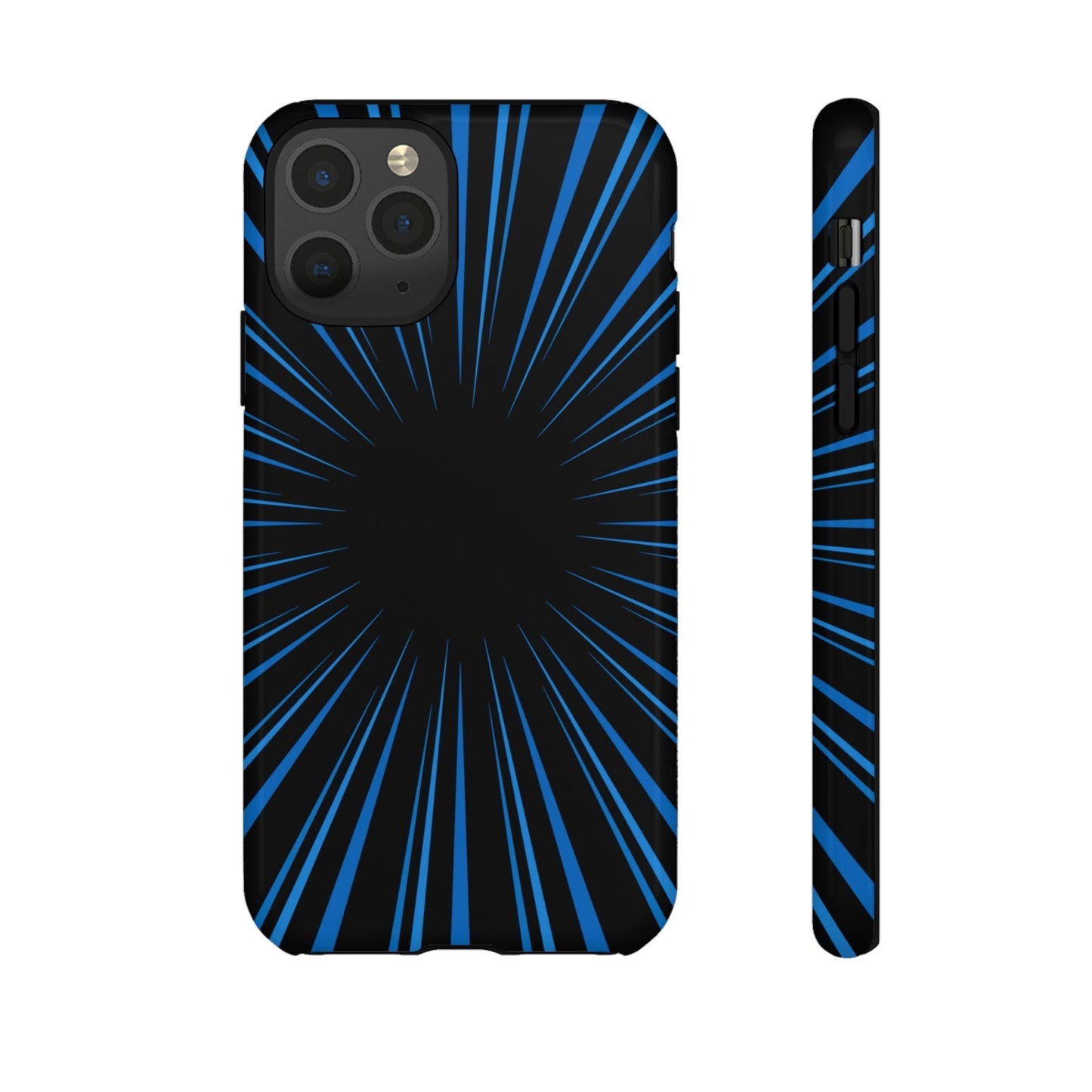 Phone Case-BLUE STARBURST | Tough-iPhone 11 Pro-Glossy-PhoneCaseBoss-Phone-Best-Phone-Cases