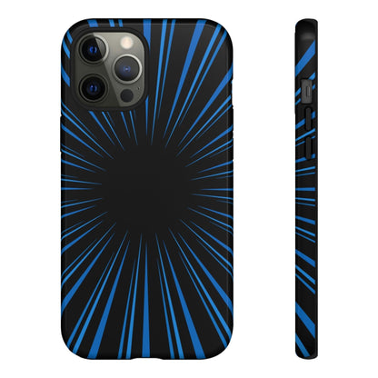 Phone Case-BLUE STARBURST | Tough-iPhone 12 Pro Max-Glossy-PhoneCaseBoss-Phone-Best-Phone-Cases