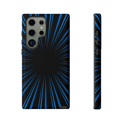 Phone Case-BLUE STARBURST | Tough-Samsung Galaxy S23 Ultra-Glossy-PhoneCaseBoss-Phone-Best-Phone-Cases