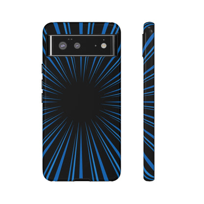 Phone Case-BLUE STARBURST | Tough-Google Pixel 6-Glossy-PhoneCaseBoss-Phone-Best-Phone-Cases