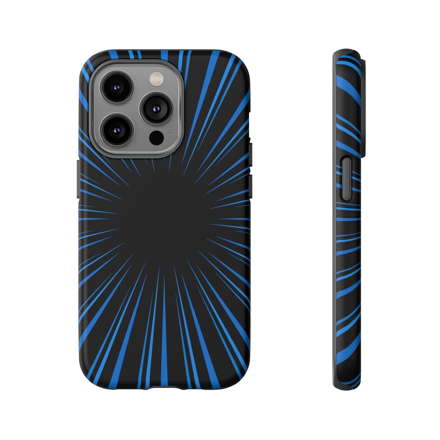 Phone Case-BLUE STARBURST | Tough-iPhone 14 Pro-Matte-PhoneCaseBoss-Phone-Best-Phone-Cases