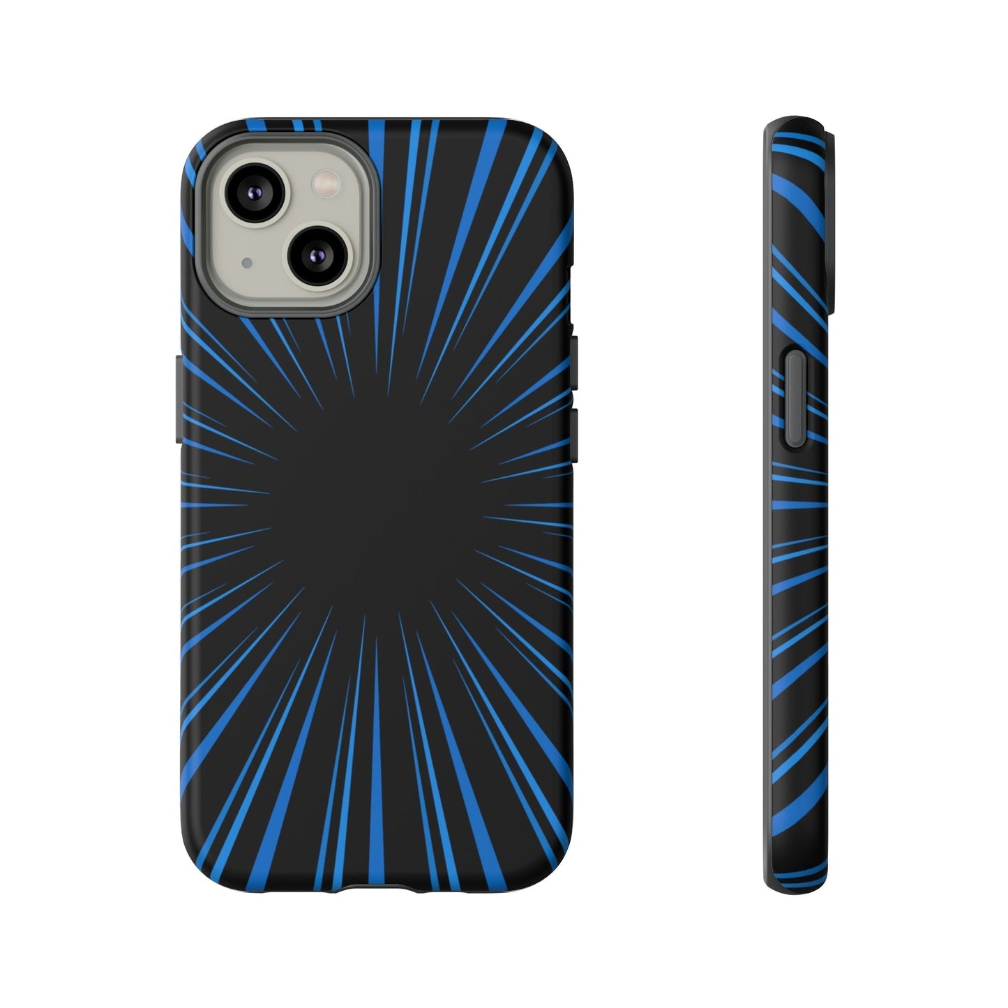 Phone Case-BLUE STARBURST | Tough-iPhone 14-Matte-PhoneCaseBoss-Phone-Best-Phone-Cases