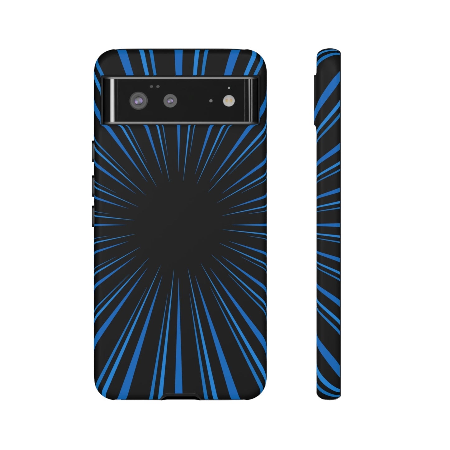 Phone Case-BLUE STARBURST | Tough-Google Pixel 6-Matte-PhoneCaseBoss-Phone-Best-Phone-Cases