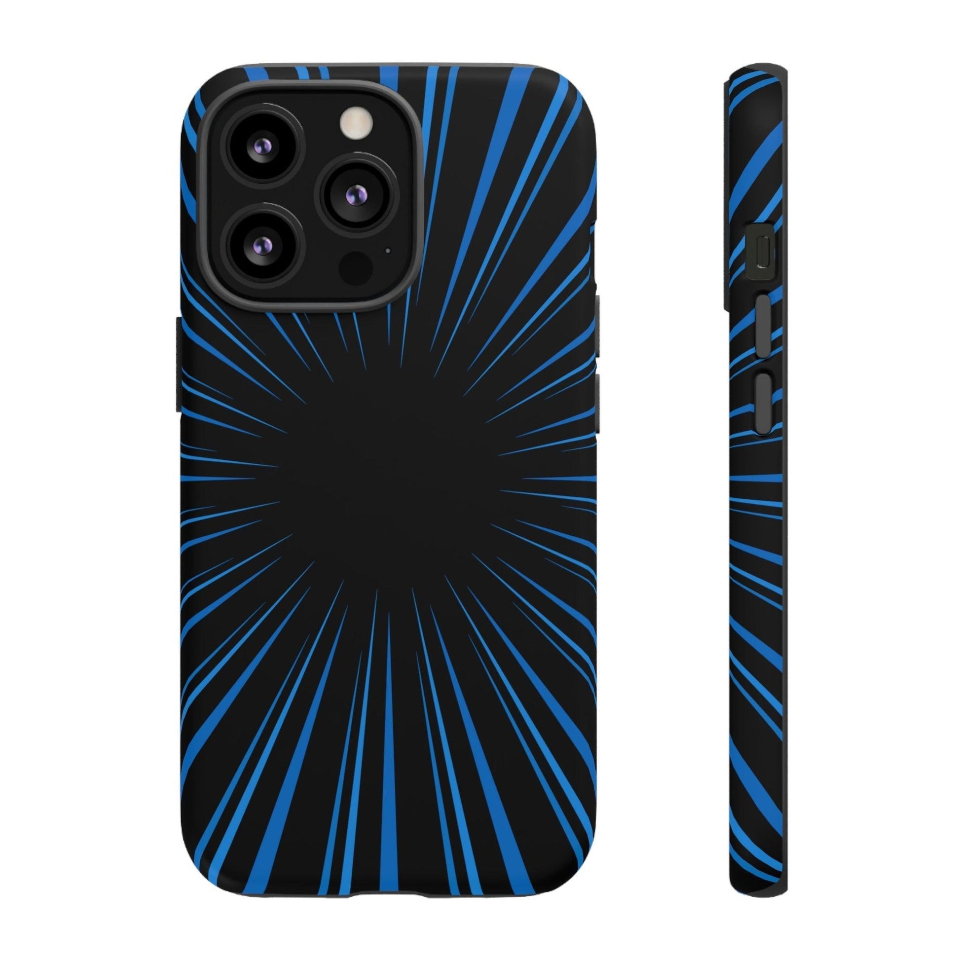 Phone Case-BLUE STARBURST | Tough-iPhone 13 Pro-Matte-PhoneCaseBoss-Phone-Best-Phone-Cases