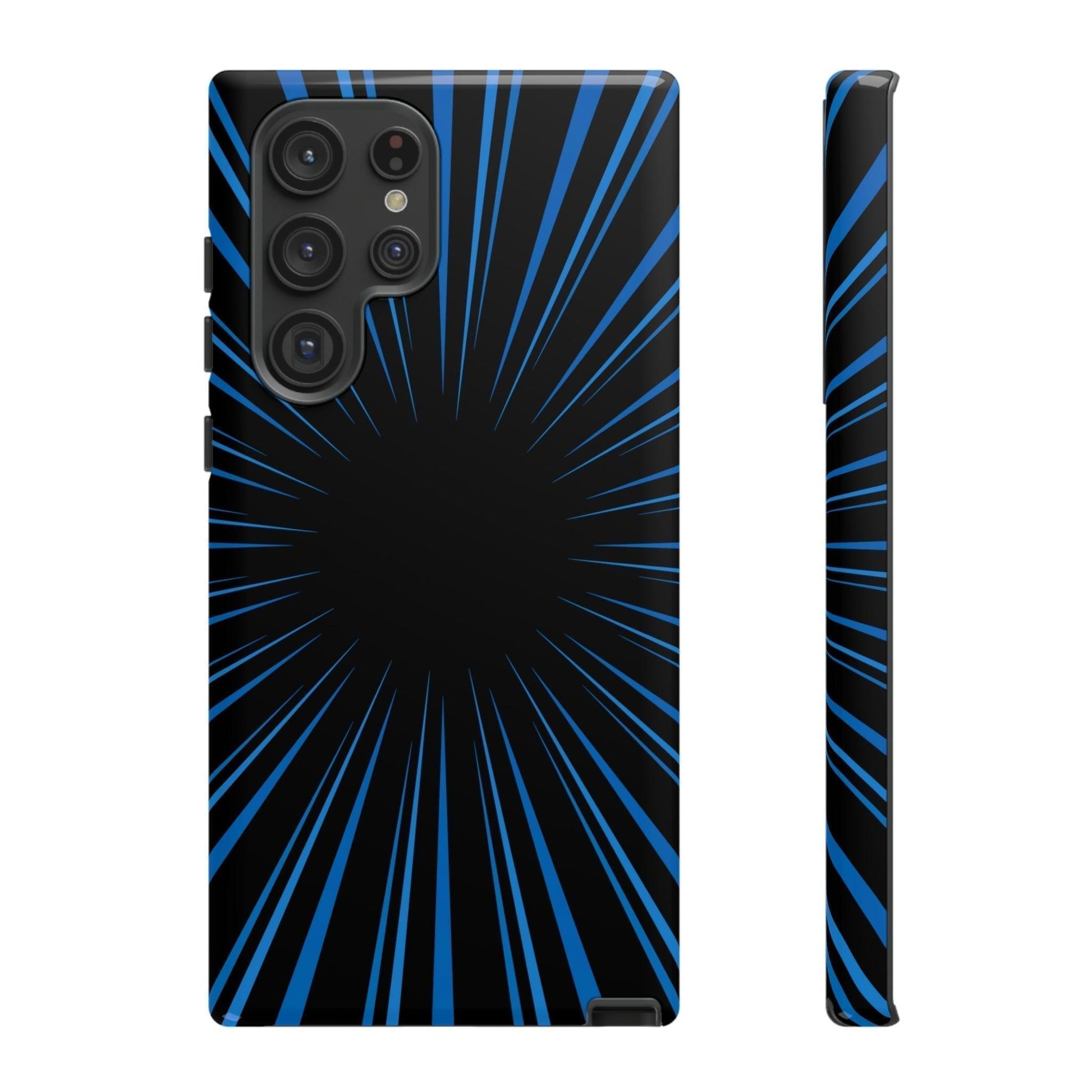 Phone Case-BLUE STARBURST | Tough-Samsung Galaxy S22 Ultra-Glossy-PhoneCaseBoss-Phone-Best-Phone-Cases