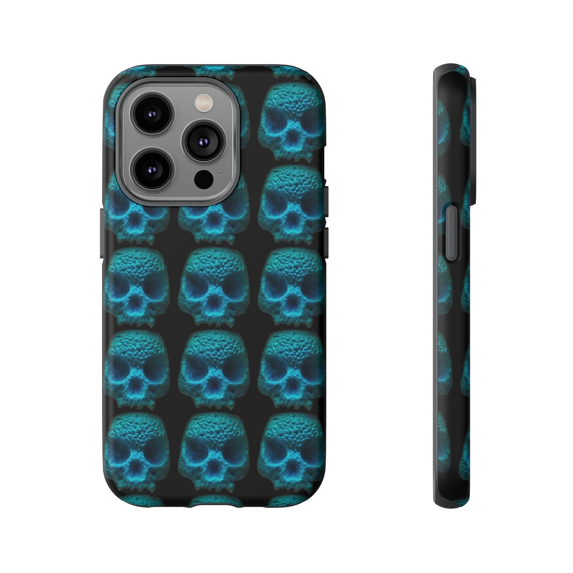 Phone Case-BLUSKULL | Tough-iPhone 14 Pro-Matte-PhoneCaseBoss-Phone-Best-Phone-Cases