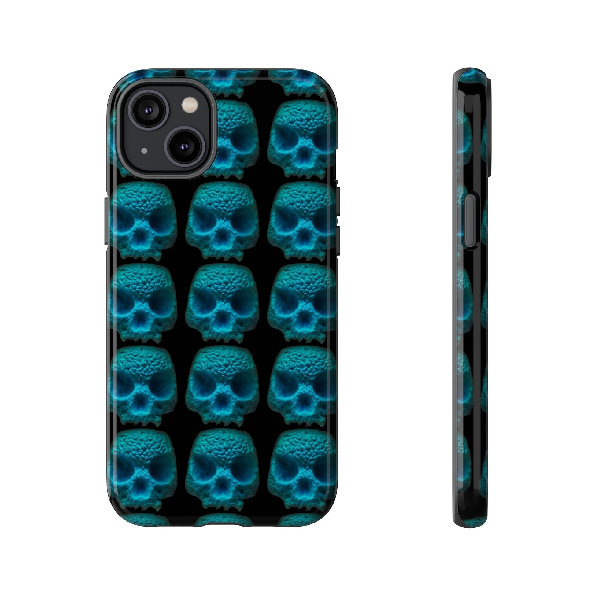 Phone Case-BLUSKULL | Tough-iPhone 14 Plus-Glossy-PhoneCaseBoss-Phone-Best-Phone-Cases