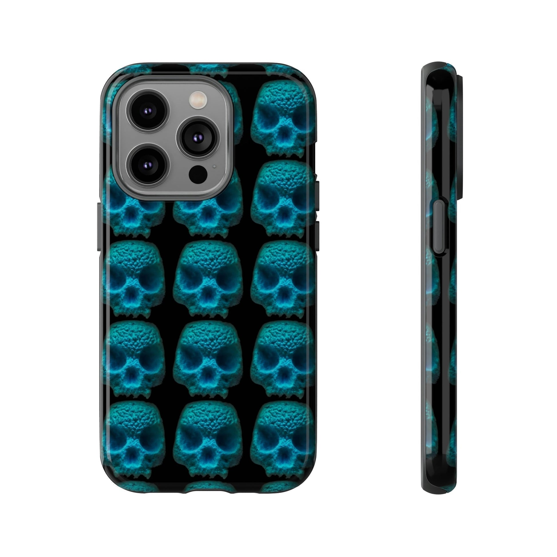 Phone Case-BLUSKULL | Tough-iPhone 14 Pro-Glossy-PhoneCaseBoss-Phone-Best-Phone-Cases